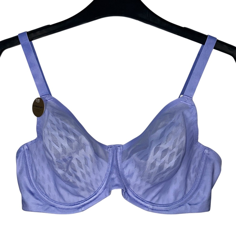 Wacoal Womens Size 38C Elevated Allure Blue Hydrangea Underwire Bra